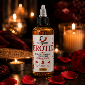 Erotik - huile de massage comestible aphrodisiaque